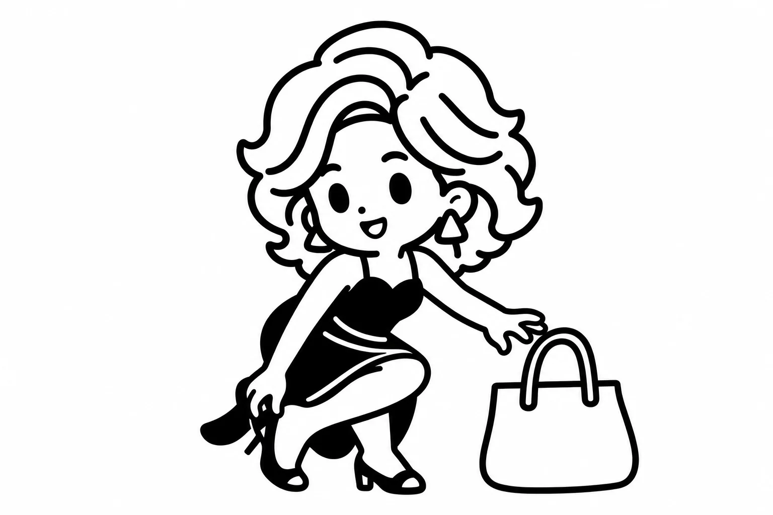 ESFPが頼まれる前に支度をして出かけようとするイラスト