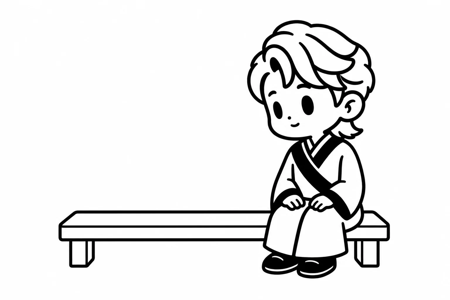 INFJがいつのまにか空いた席の隣へ移っているイラスト