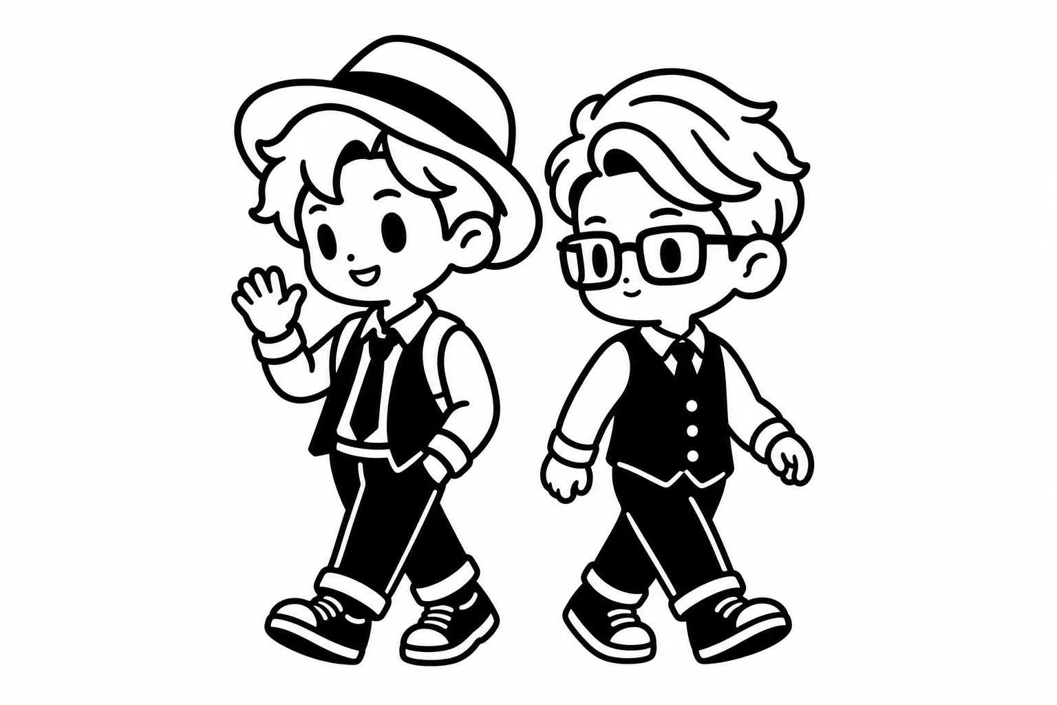 ENFPと友達のイラスト