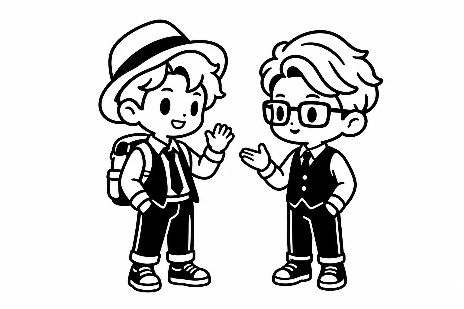 ENFPと友達のイラスト