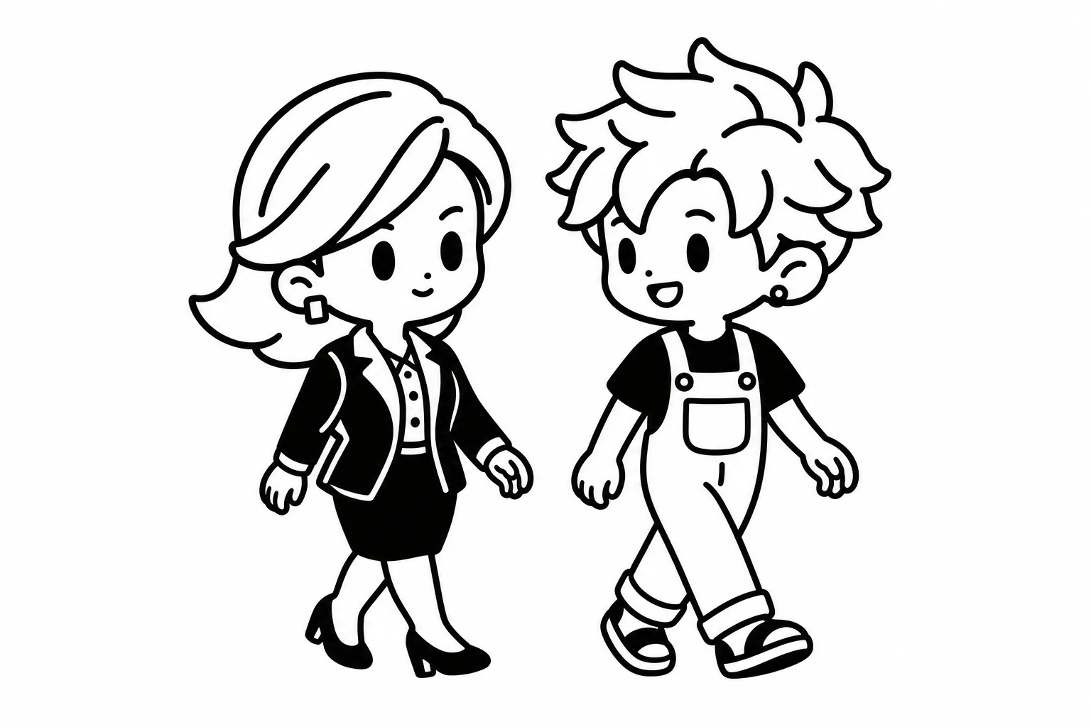 ENTJと友達のイラスト