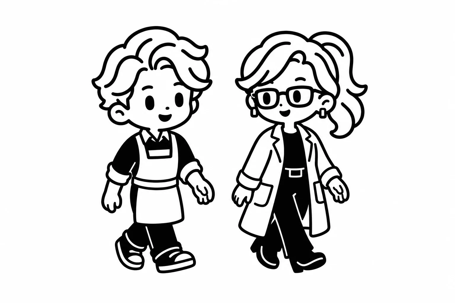 ESFJと友達のイラスト