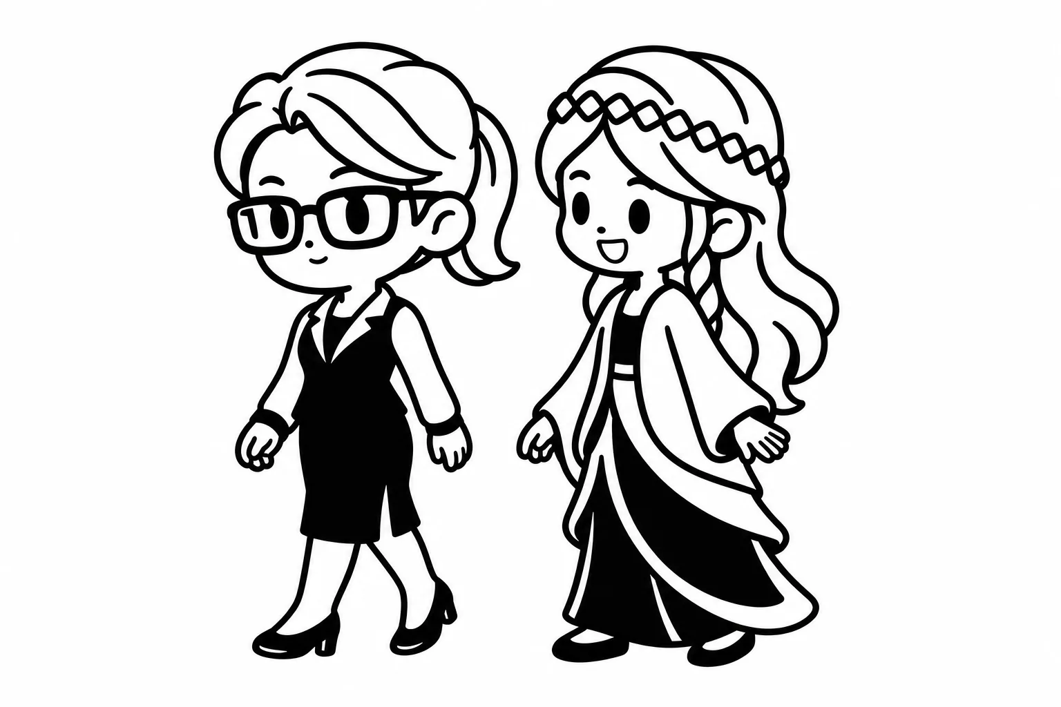 ESTJと友達のイラスト