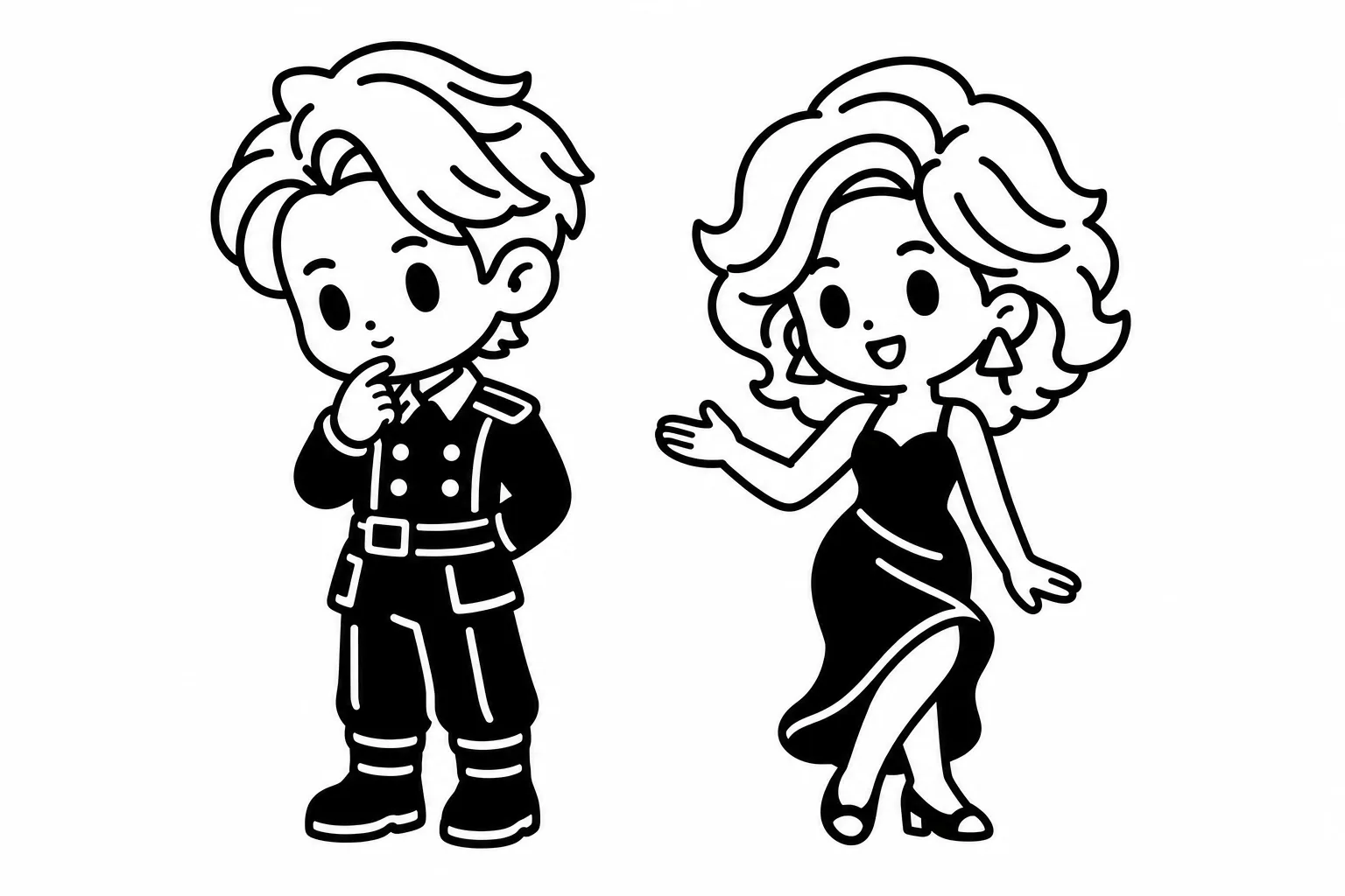 INTJと友達のイラスト