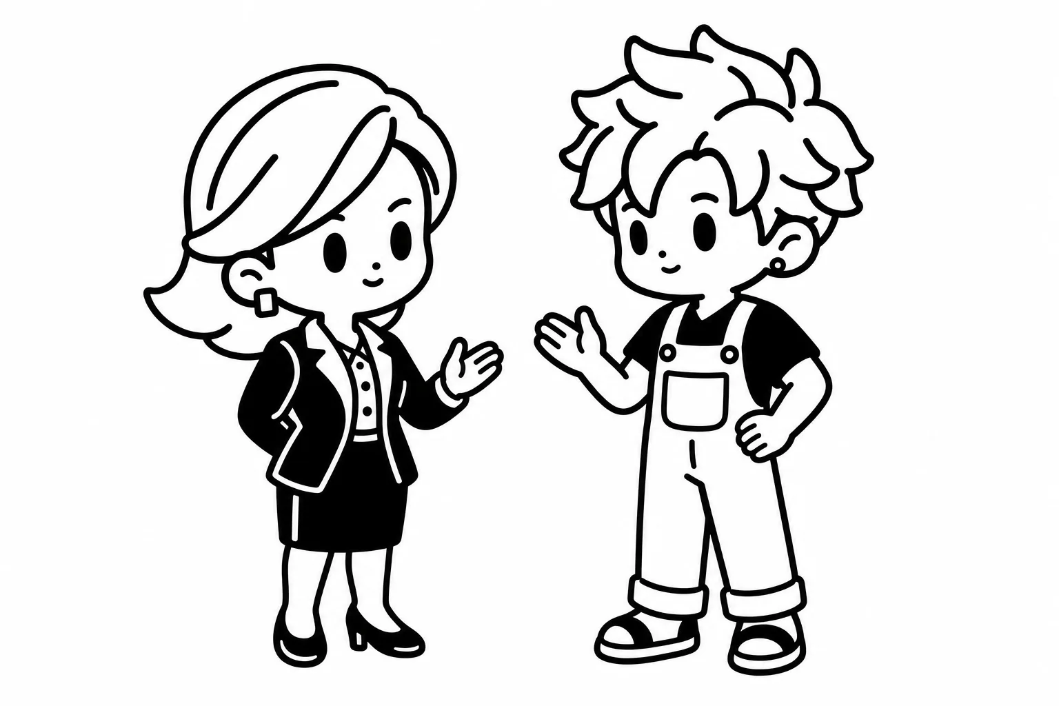 ISFPと友達のイラスト