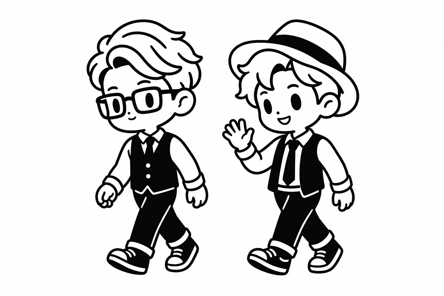 ISTJと友達のイラスト