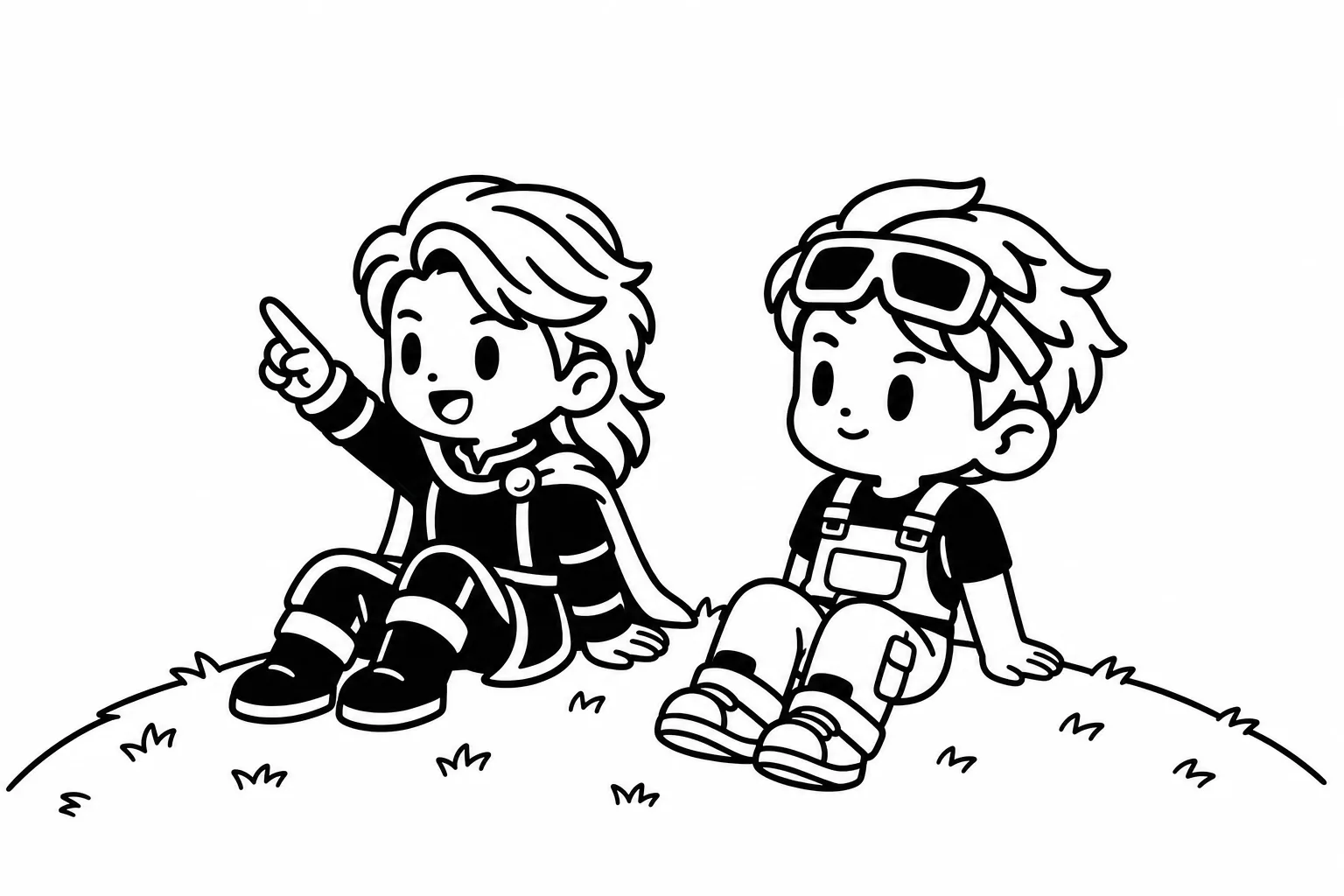 ENFJが恋人に2人の先を物語のように語っているイラスト