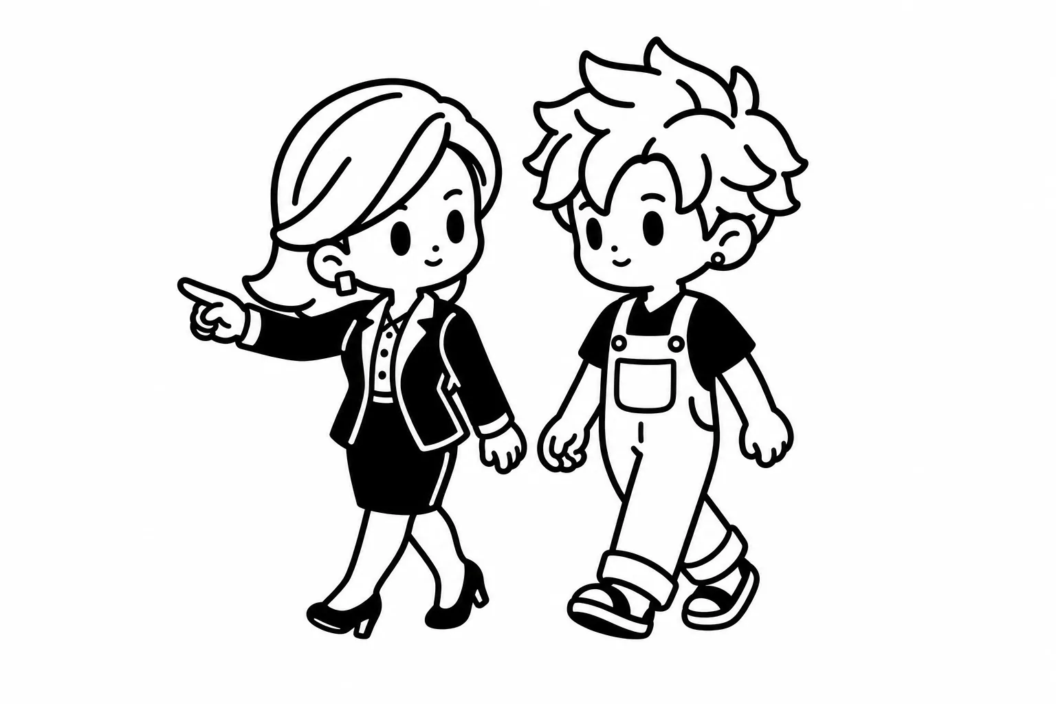 ENTJと恋人のイラスト