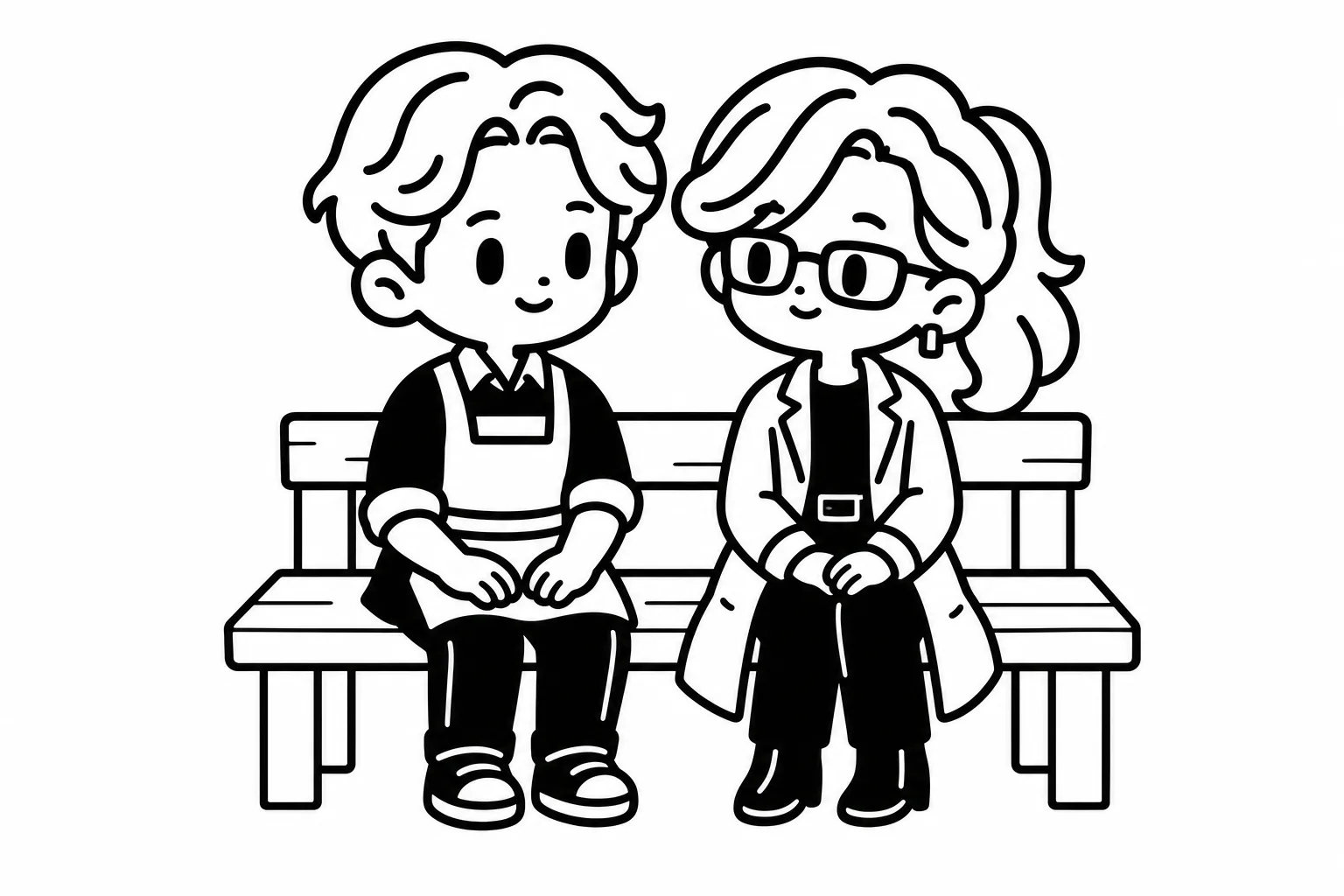 ESFJと恋人のイラスト