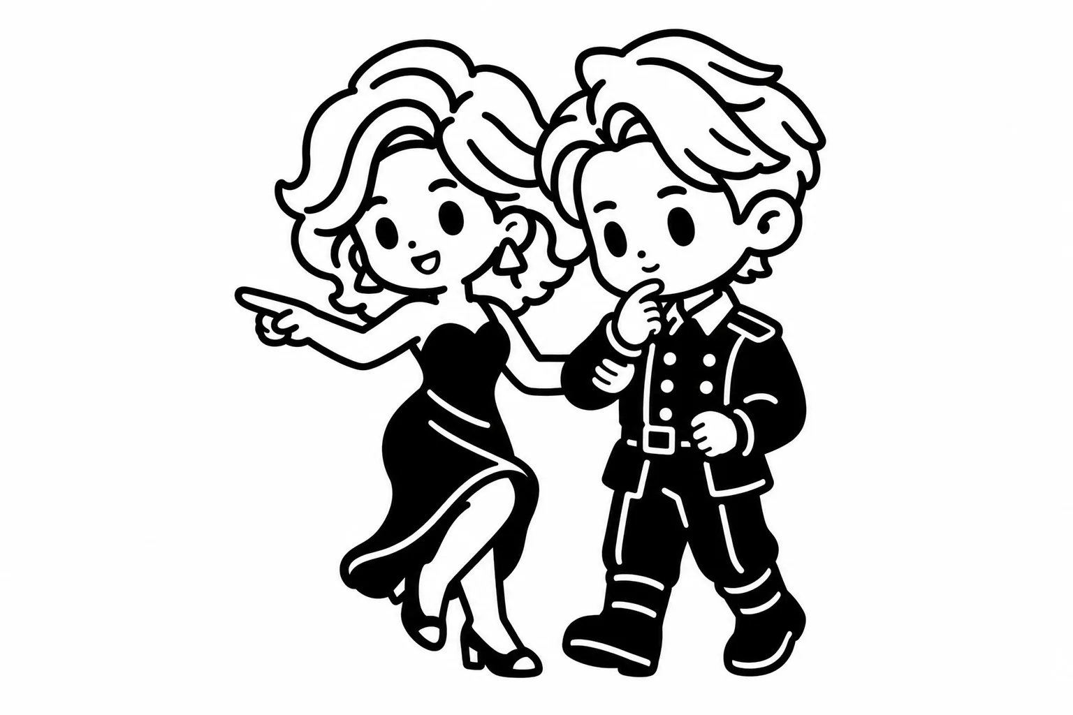 ESFPと恋人のイラスト