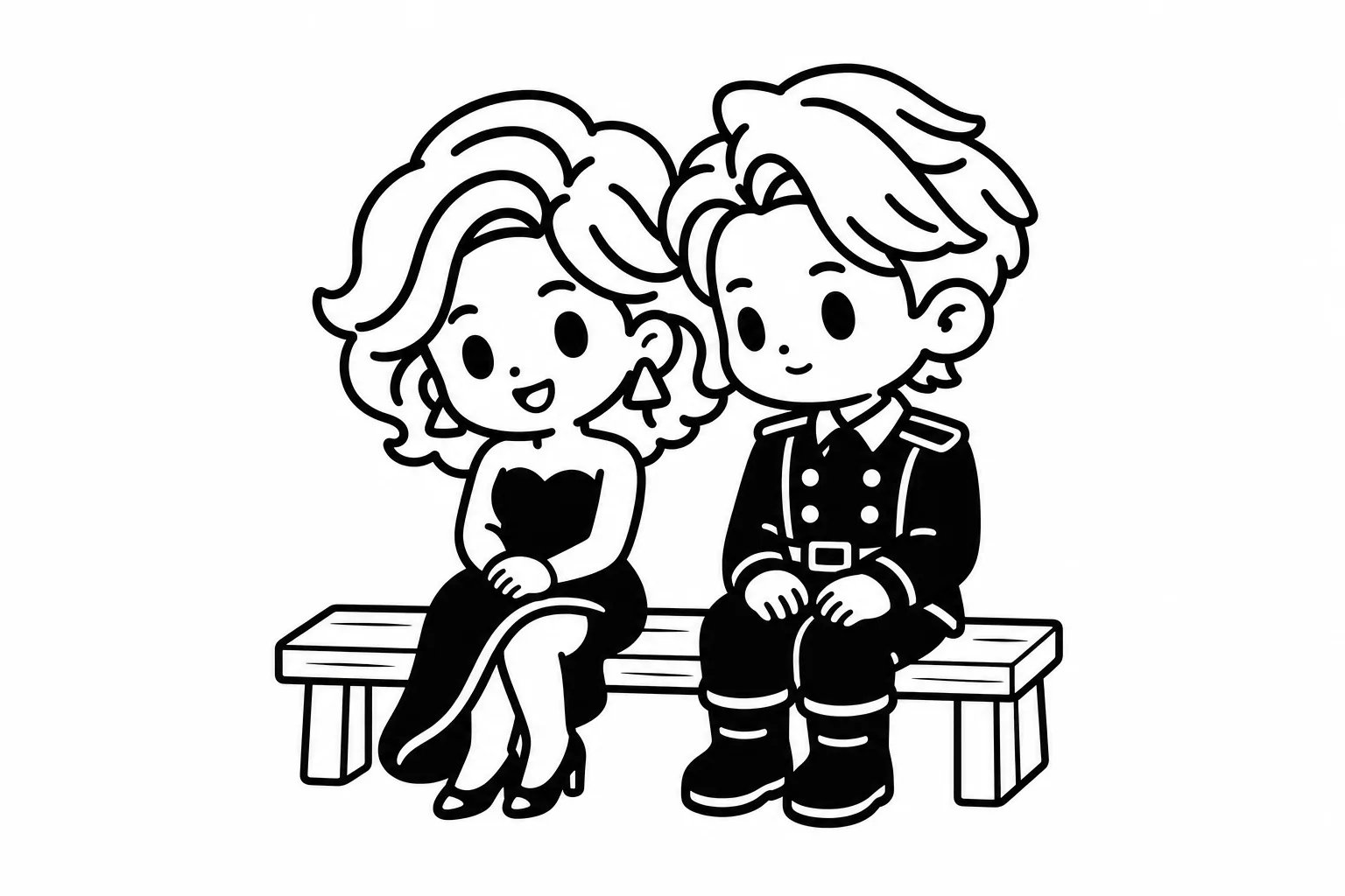 ESFPと恋人のイラスト