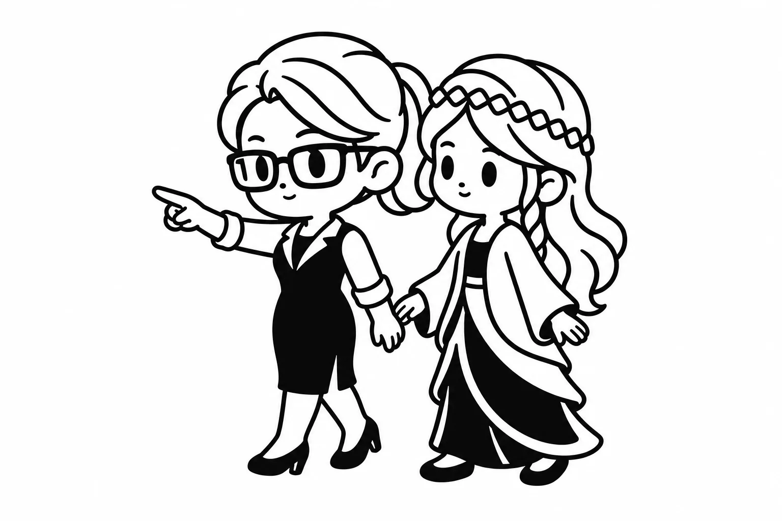 ESTJと恋人のイラスト