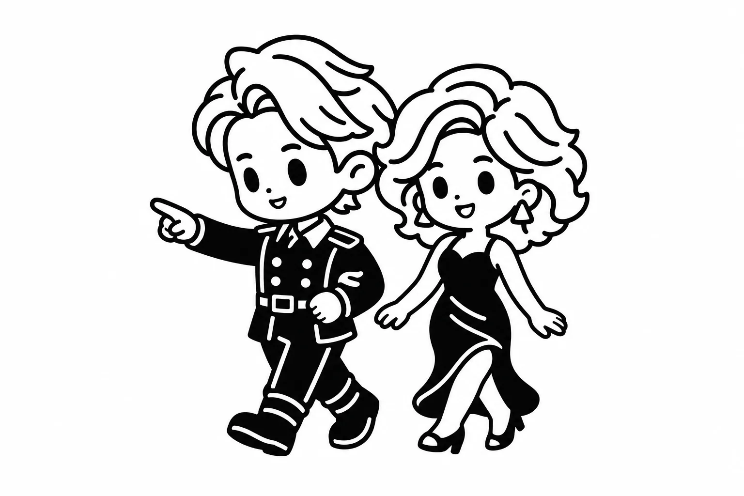 INTJと恋人のイラスト