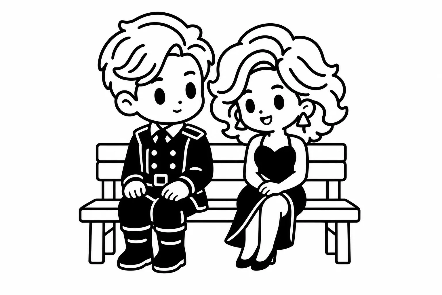 INTJと恋人のイラスト