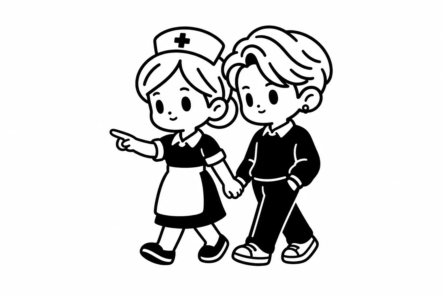 ISFJと恋人のイラスト