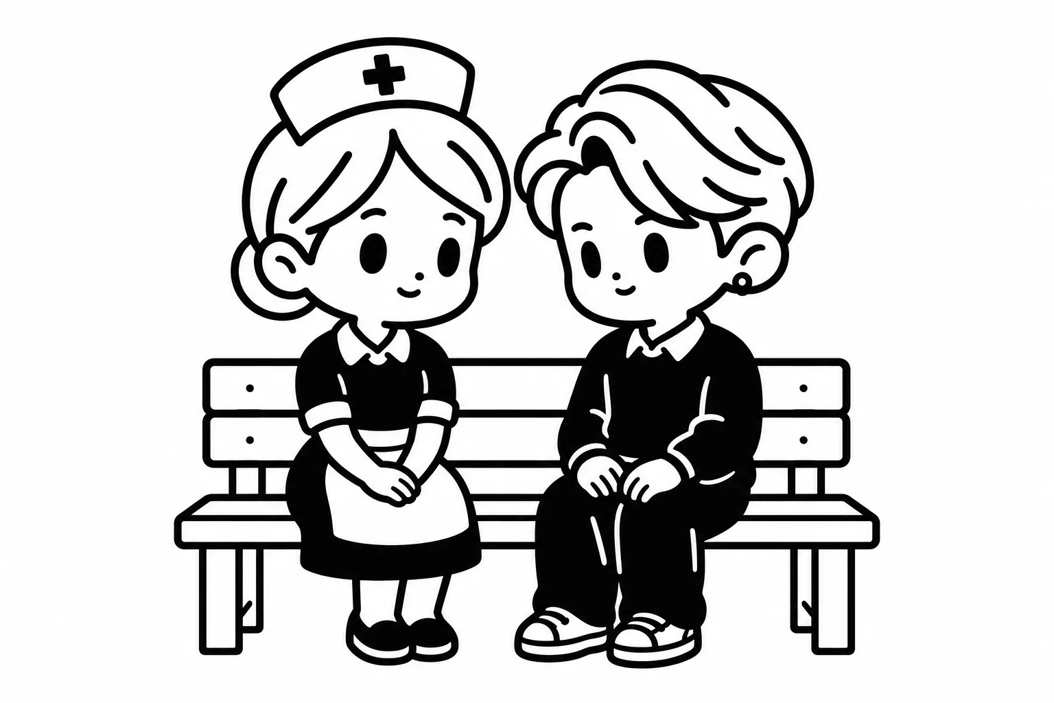 ISFJと恋人のイラスト