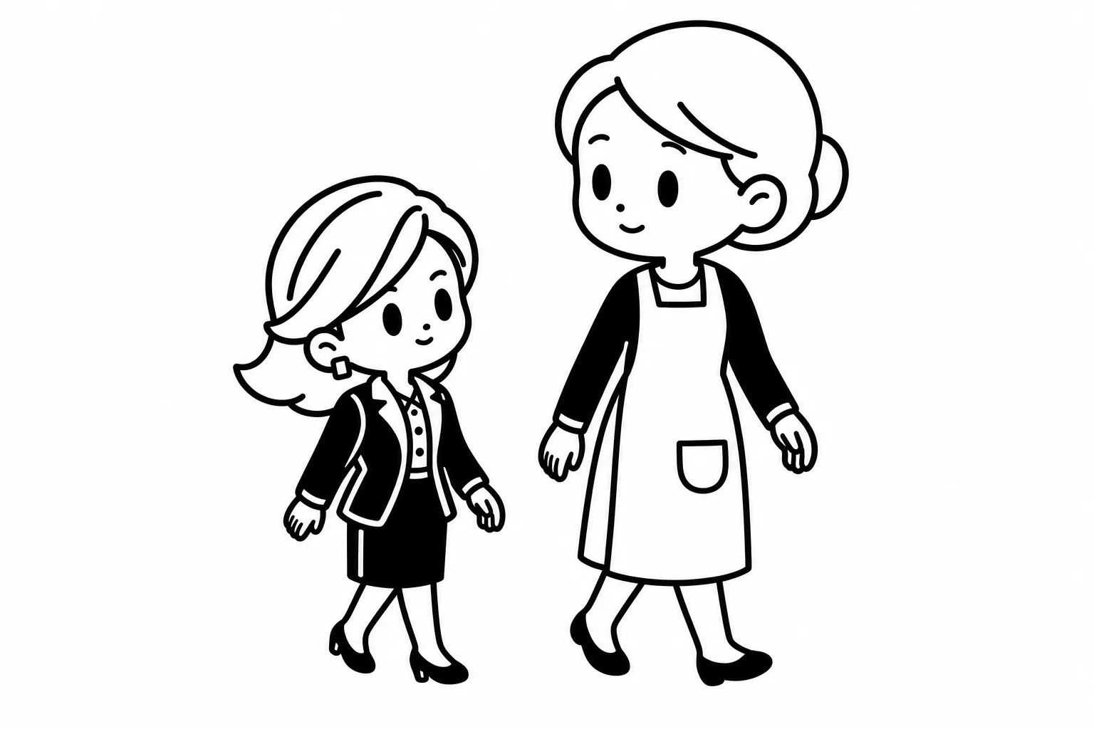 ENTJと親のイラスト