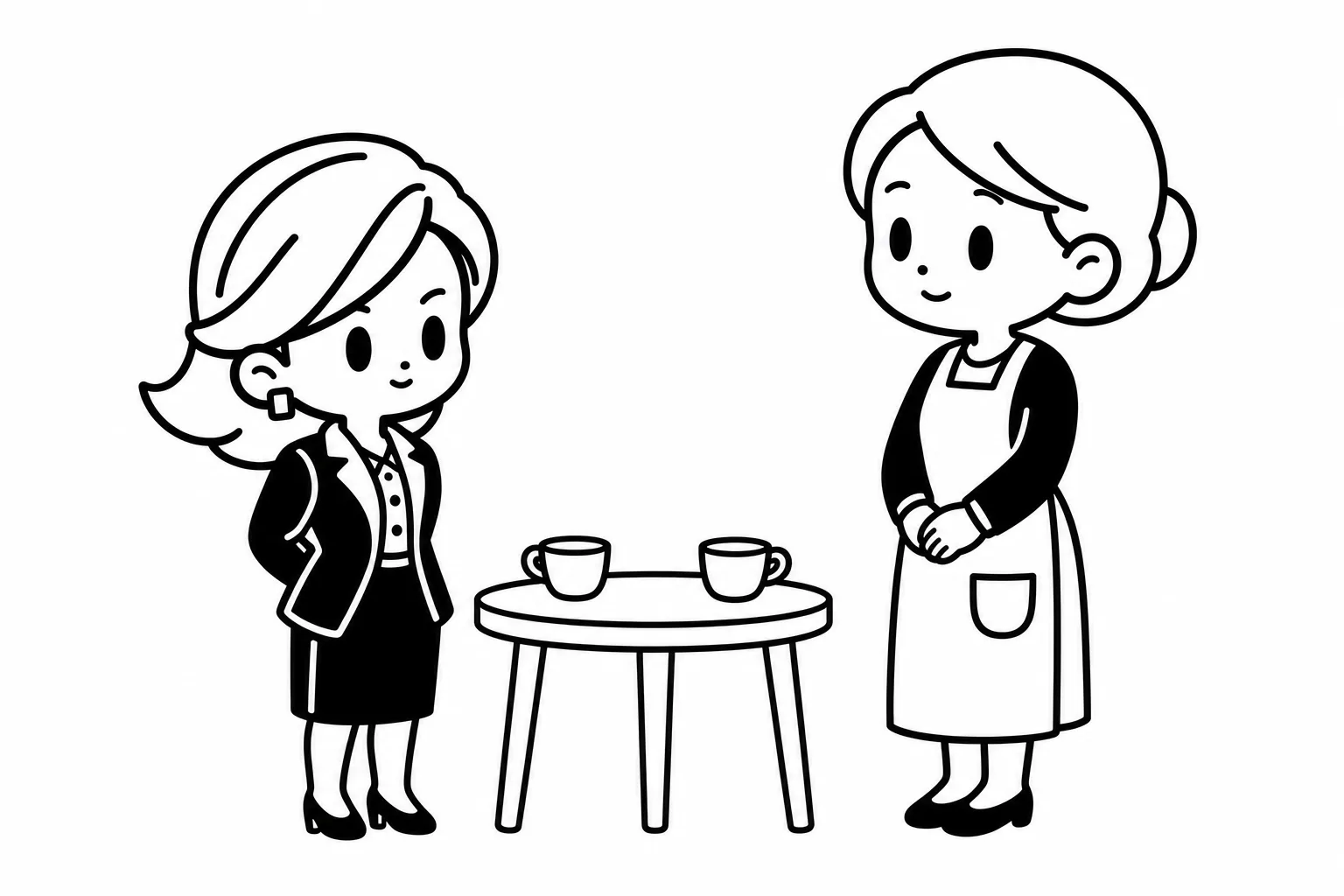 ENTJと親のイラスト