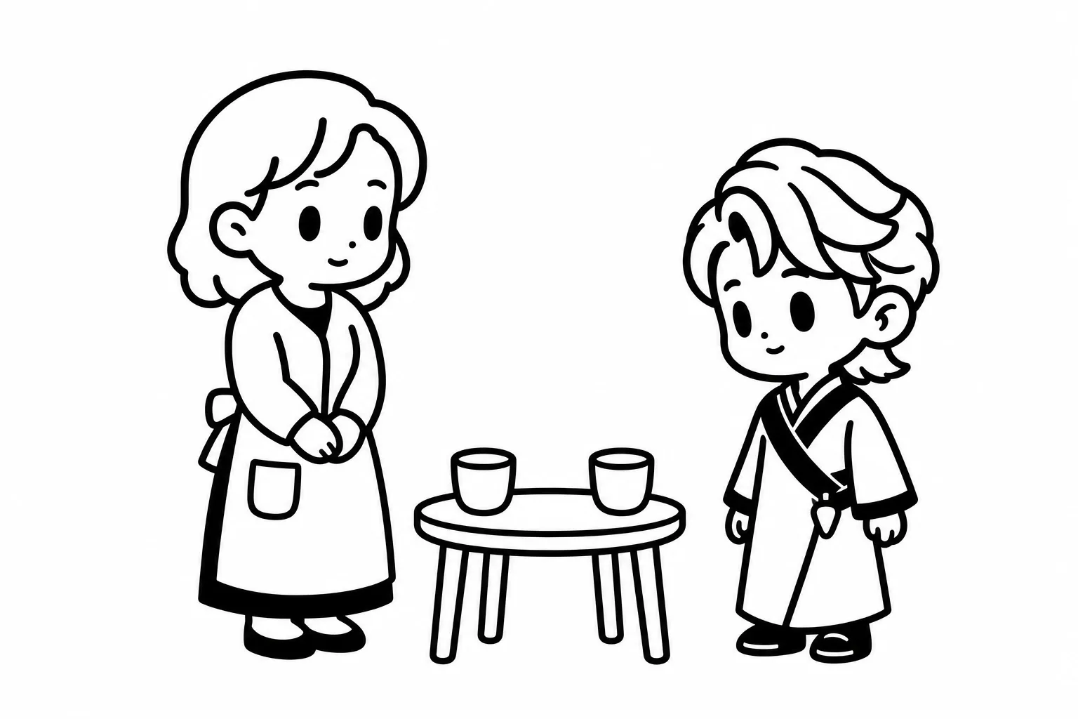 INFJと親のイラスト