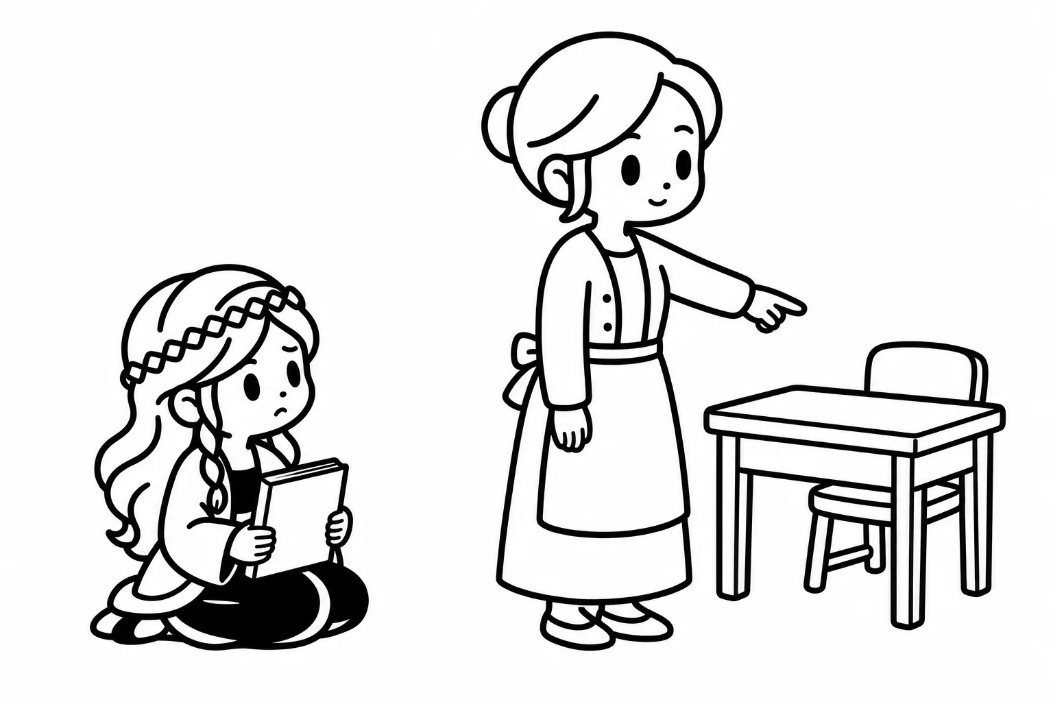 INFPの子どもが親に「なぜ?」と理由を聞いているイラスト