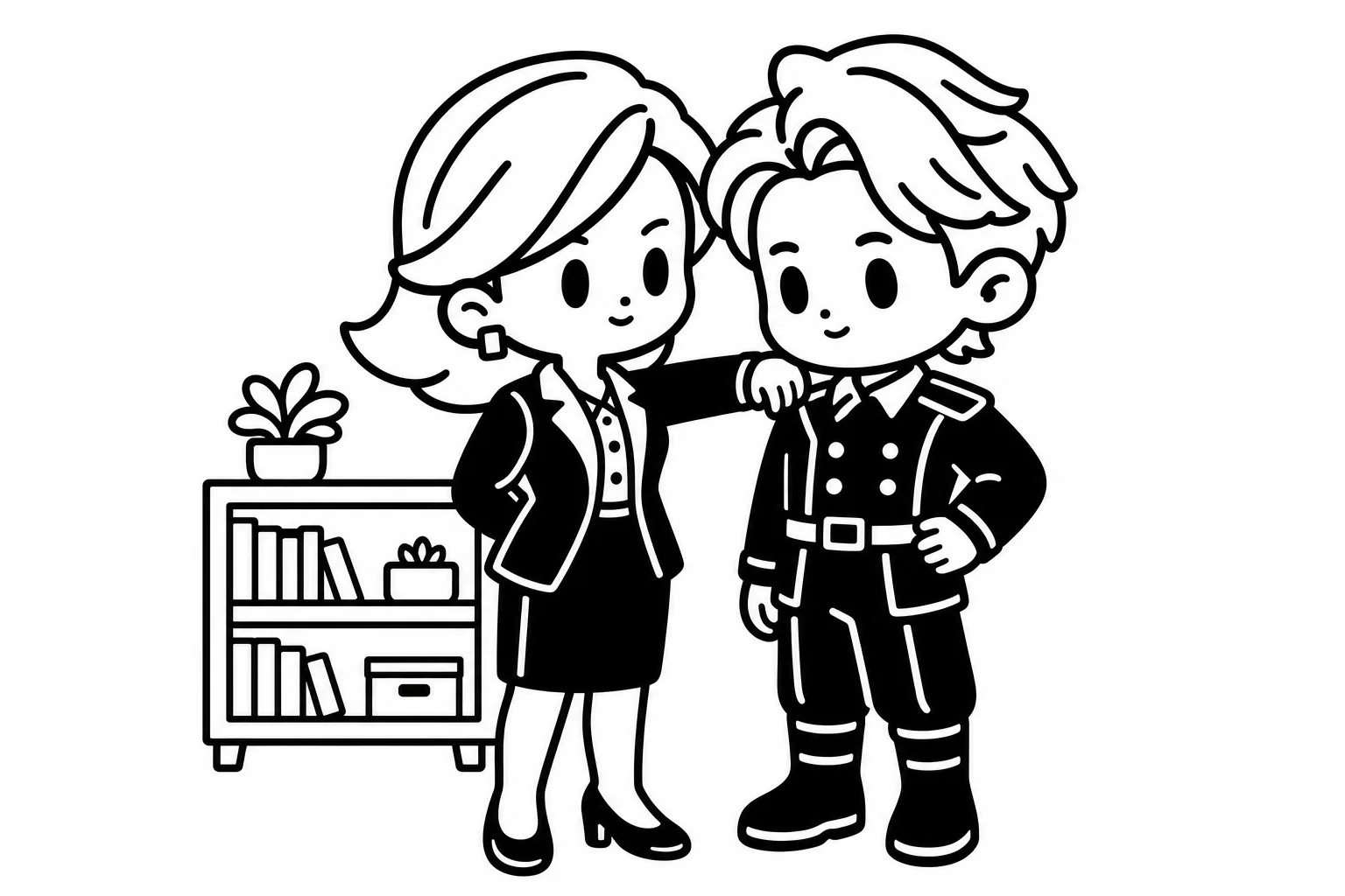 ENTJと兄弟のイラスト