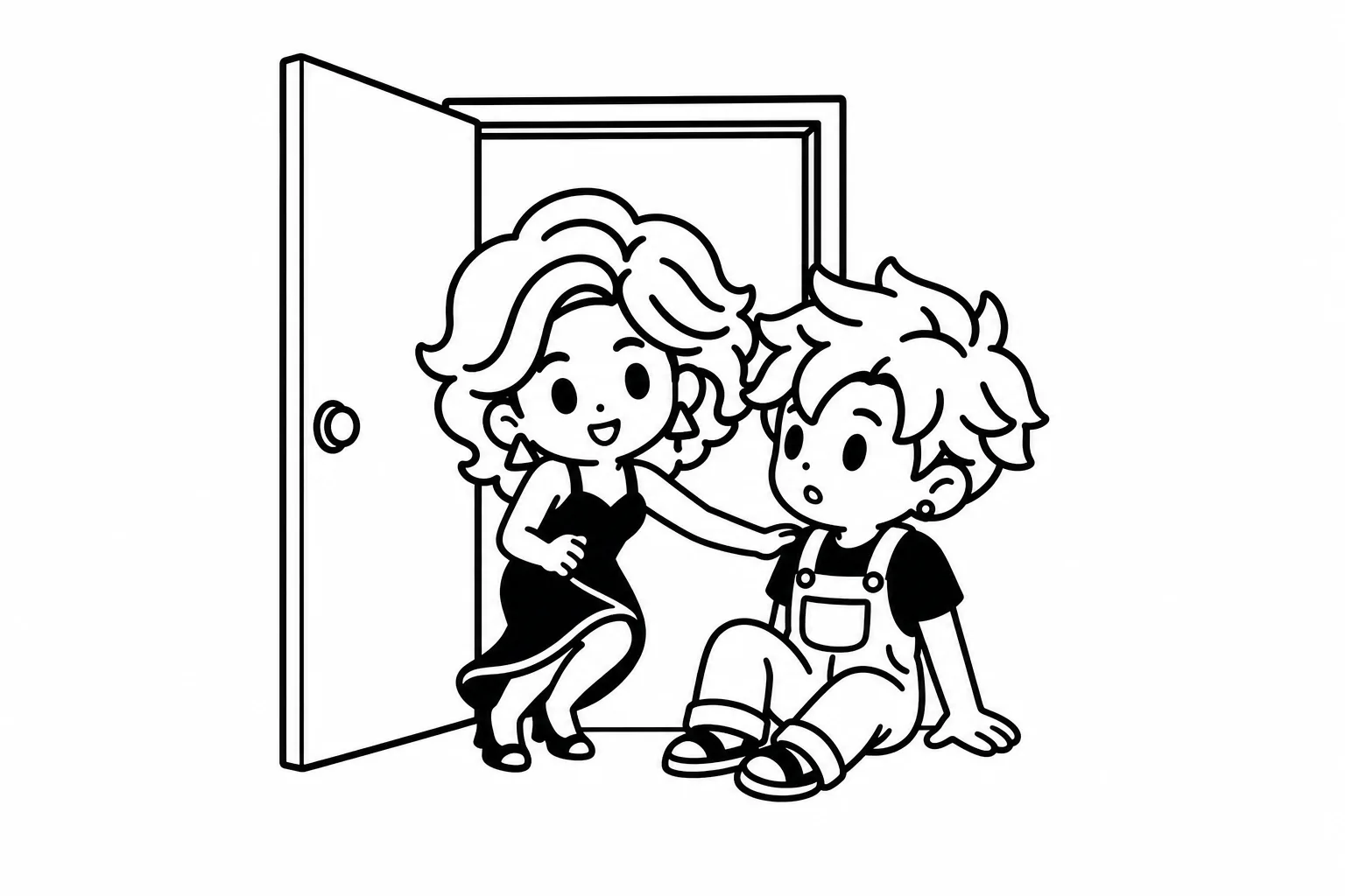 ESFPが揉めごとを聞いたその日に兄弟へ駆けつけたイラスト