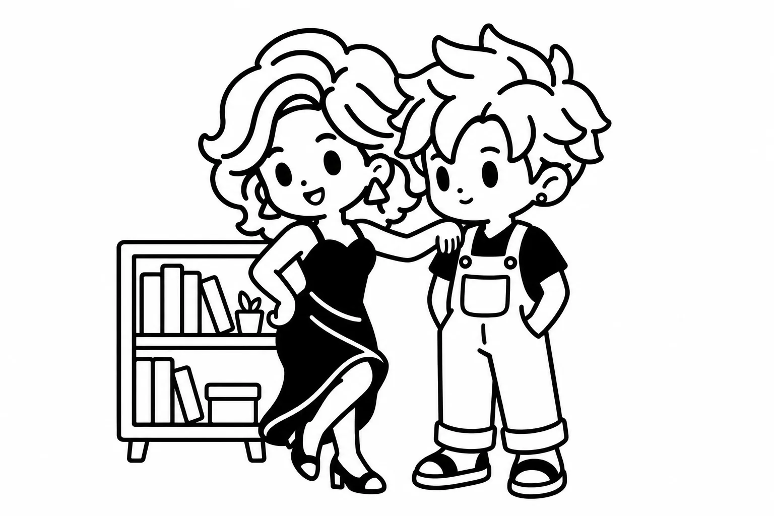 ESFPと兄弟のイラスト