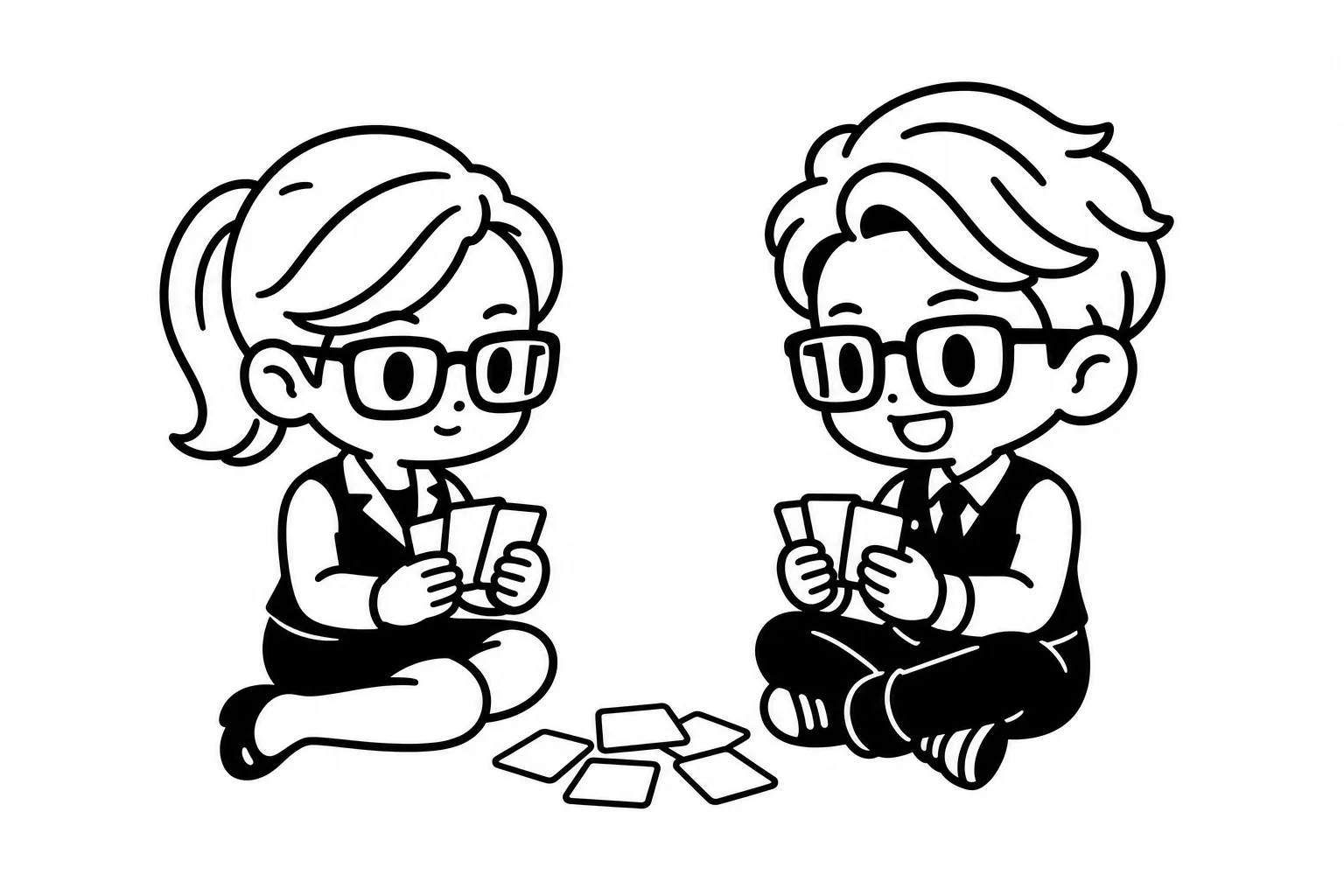 ESTJと兄弟のイラスト