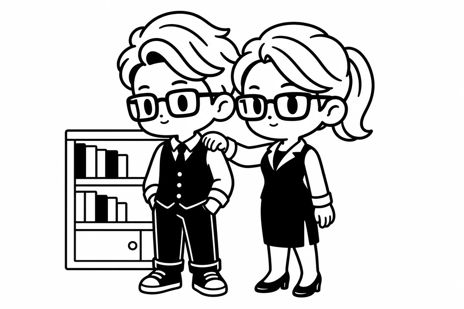 ESTJと兄弟のイラスト