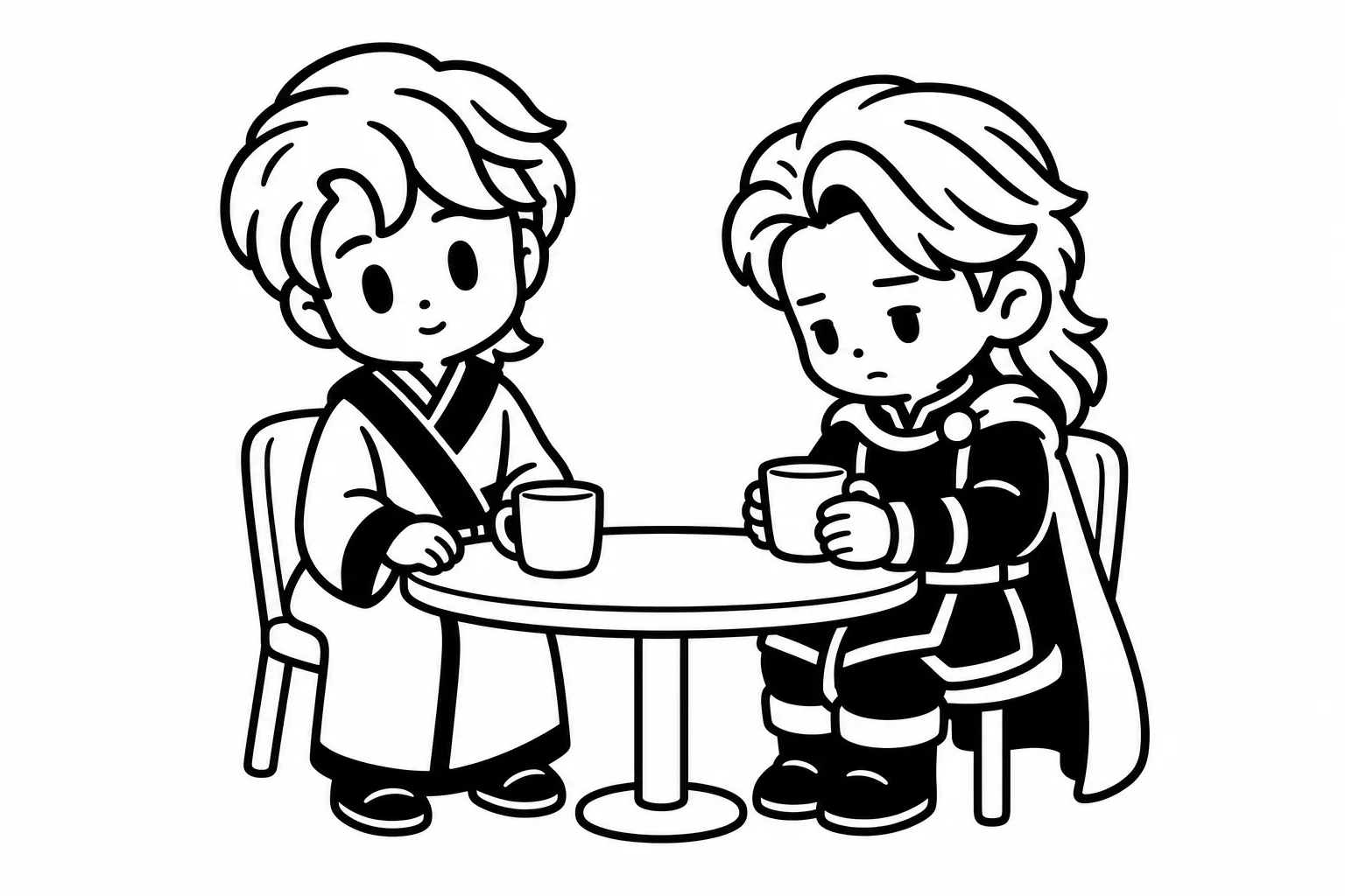 INFJが兄弟の様子に気づいて軽い話にとどめているイラスト