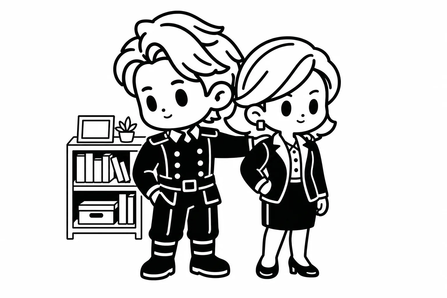 INTJと兄弟のイラスト