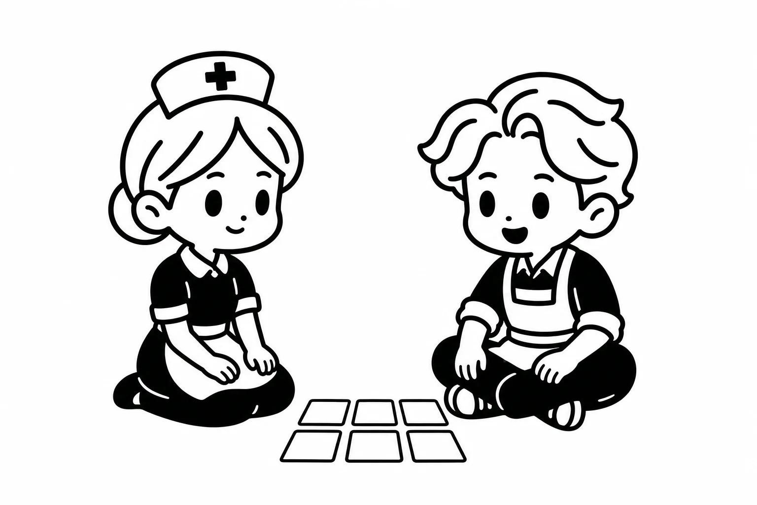 ISFJと兄弟のイラスト