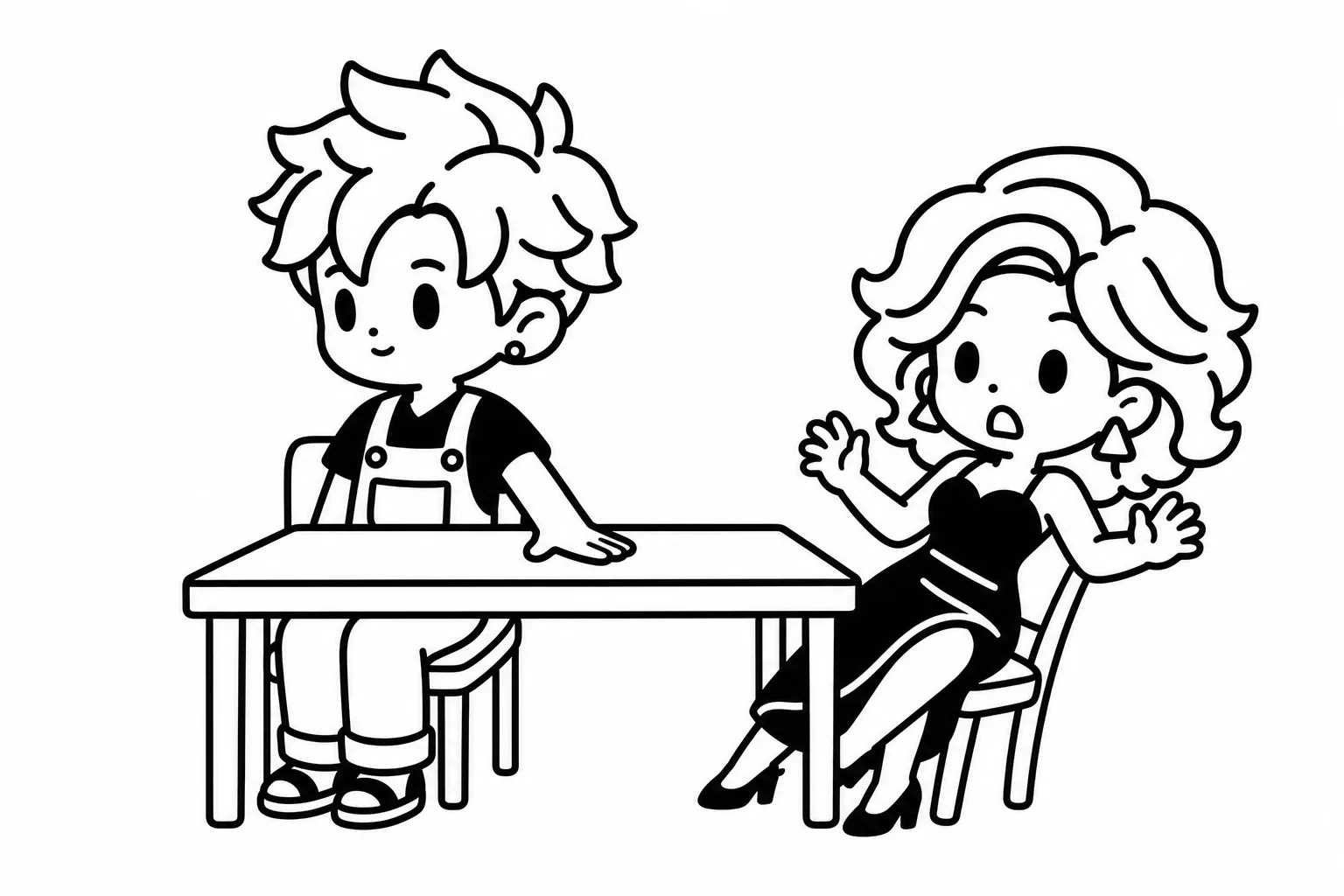 ISFPが兄弟の集まりで「それはしない」と言い切るイラスト