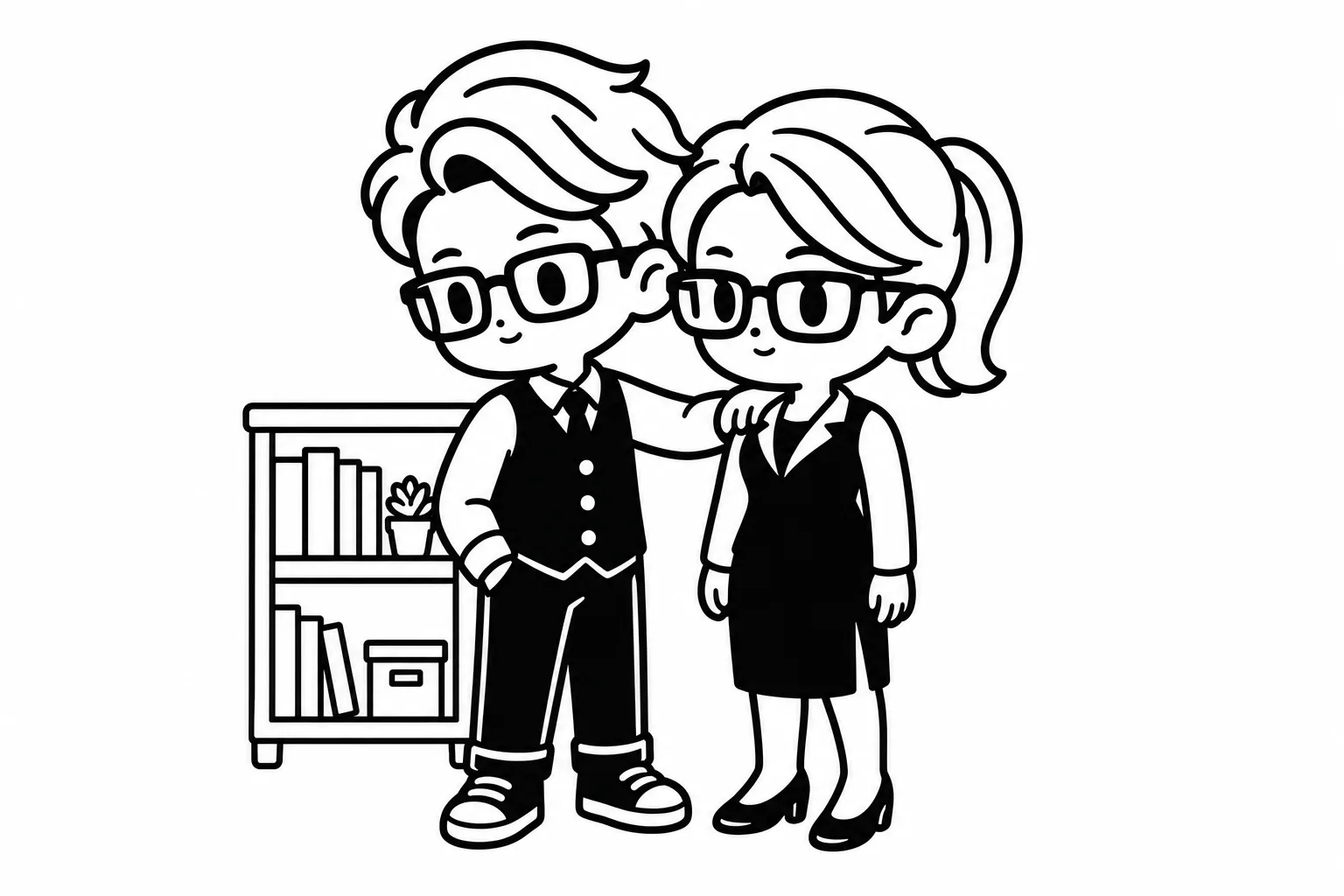 ISTJと兄弟のイラスト